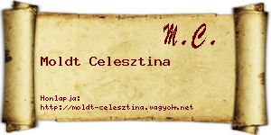Moldt Celesztina névjegykártya